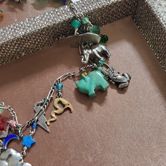 Vintage Lucy Issacs Sterling Rainforest Necklace - Picture 12 of 16